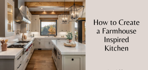 How to Create a Farmhouse Inspired Kitchen